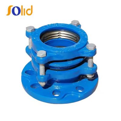 Ductile Cast Iron Restrained Flange Adaptor and Coupling For PE Pipe