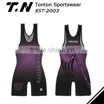 Custom Sublimation Wrestling Singlet for men Wear Power Lifting Uniform Weightlifting