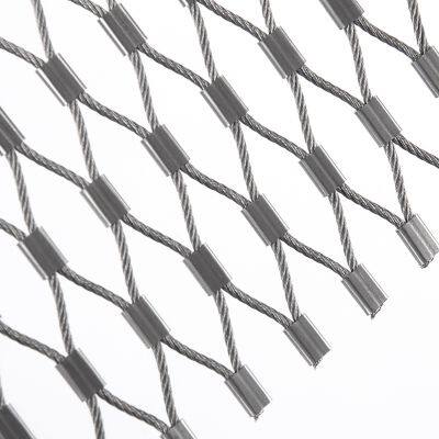High-altitude Anti-fall Protective Net Handmade Steel Wire Rope Net 304 Stainless Steel Rope Net Invisible Protective Net photo-2