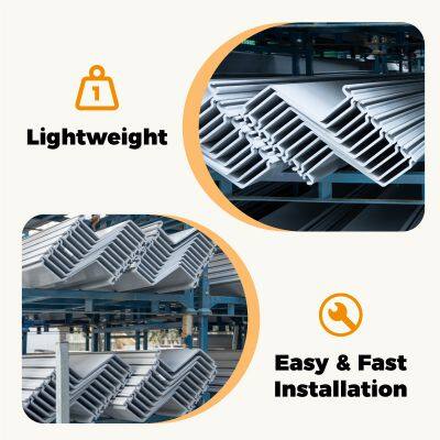 High Strength Composite Seismic Resistant Plastic PVC Sheet Piles for Landslide Prevention photo-6