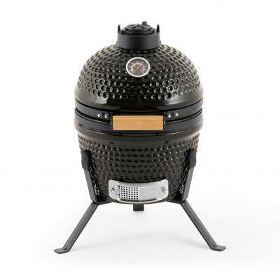 13 Inch Mini Ceramic Kamado BBQ Grill Charcoal Smokers