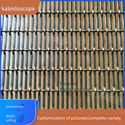 Customized Stainless Steel Embossed Woven Mesh for Hotel Background Decoration, Curtain Wall Ceiling Partitions, and Modern Luxury Grid Screens photo-5