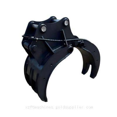 Garfio hidráulico de aço de alta resistência ao desgaste e alta resistência de 5T | Dispositivo universal para agarrar materiais para mineração, silvicultura e locais de construção