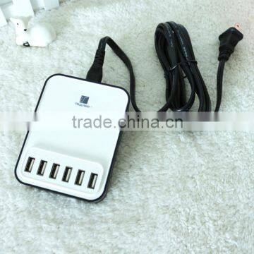 Hot Sale Portable 6 Ports USB Charger With 40W(5V/8A) From Trulyway