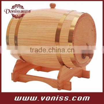 Oak Barrel with Steel Hoops Champagne Oak Barrel White Oak Barrel Whiskey Kit