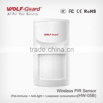 Anti-Glare and Pet Immune for Smart Wireless PIR Detectors Alarm