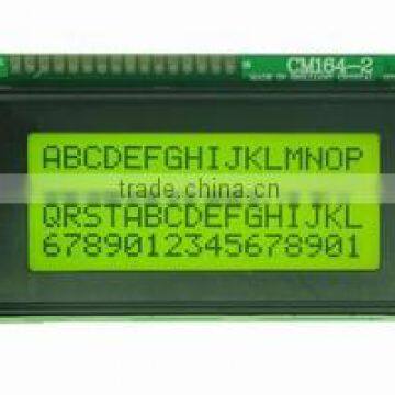 16x4 character lcd display module support parallel interface with wide temperature and pins connection