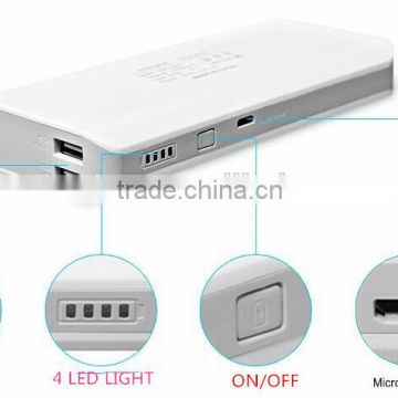 high quality power bank full capacity 15000mah portable power bank