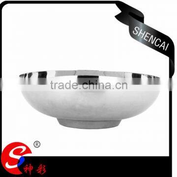 Single wall tableware stainless stee smalll flat bottom round bowl