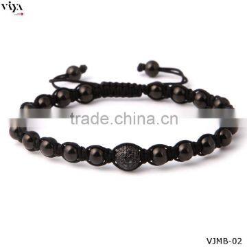 Black Men Bracelet Jewelry TOP Sale Bead Bangle Colorful Ropes Bead Bracelet