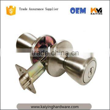 Tubular knob door lock