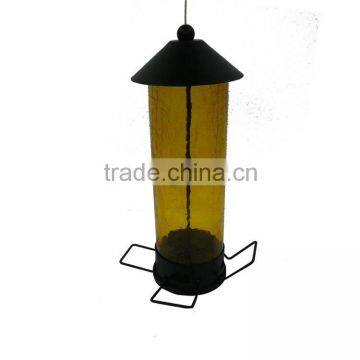 plastic+metal bird feeder / hanging pet feeder / outdoor bird feeder