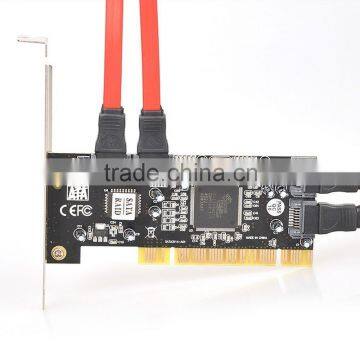 1pcs Brand New 4 Port SATA PCI CONTROLLER RAID CARD 4 SATA SERIAL ATA PCI CONTROLLER RAID I/O CARD PC+Cable