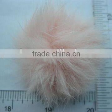 PINK COLOR Fur Balls, Sewing Notion, Pom Poms, Sew on faux fur ball