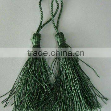 3" Tassel Fringe Drapery Decoration Garment Chainette 15pcs, Trimmings Tassels Green