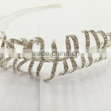 FASHION METAL BRIDAL FLORAL RHINESTONE HEAD BAND MKH-16035181