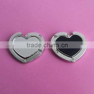 new model heart shape blank bag hanger , school bag hanger