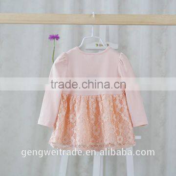 Elegant New Pattern Flower Princess Dress Spring Infant Girl Dress2015 photo-3