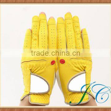 Professional colored leather golf gloves with custom made for women