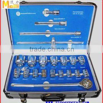 21pcs 3/4" DR.aluminum alloy senior auto parts sleeve heavy duty socket wrench set