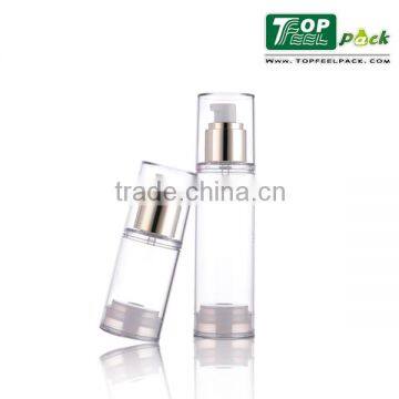 Round Plastic Airless Lotion Bottle With Pump 50ml/100ml