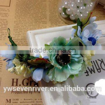 Sen is a Tire on Holiday Simulation Sisters Flower Bride Hair Bracelets Bridesmaid Wrist Wedding Turquoise Jewelry photo-5