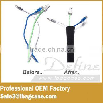 Cable Management Sleeve Quality Neoprene Cable Organizer photo-3