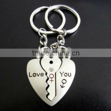 fashion lover keychain with heart shape