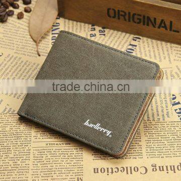 High Quality Bifold Canvas Wallet Credit Card Holder Canvas Wallet Clip photo-4
