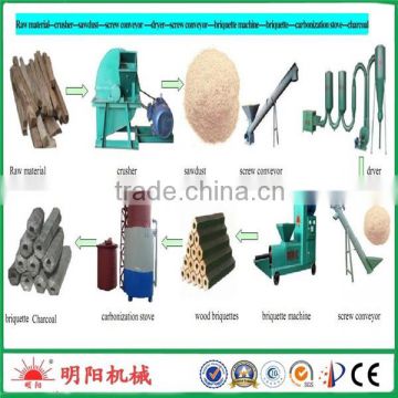 No chemical binder Best quality CE approved wood sawdust briquettes charcoal making machine 008615039052281