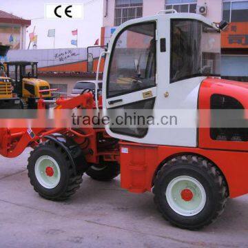 1.0ton mini wheel loader with Yanmar engine,Wider tyre:12-16.5 and ROPS