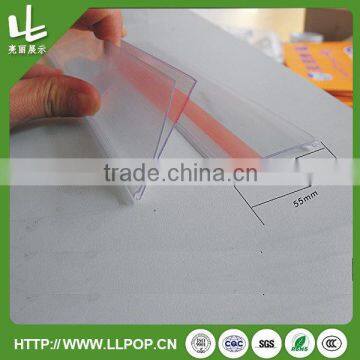 Plastic PVC Adhesive Shelf Data Strip