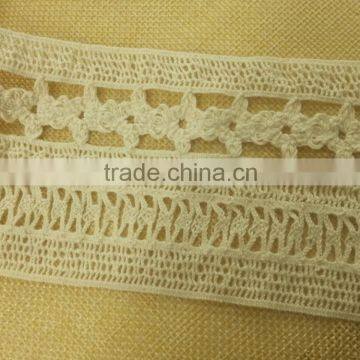 6.5cm Elastic Cotton Lace for Ladies Skirt --- H1659 photo-4