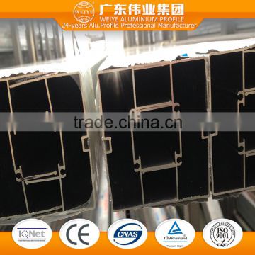 6063 T3-T8 0.8-1.4mm aluminum extruded for Bay Windows with fluocarbon coating spraying finish