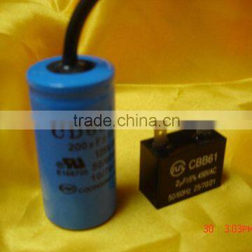 Long-life Service Cbb61 10uf 450VAC Motor Capacitor for Fan, Standing Fan, Water Pump