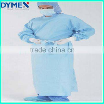 Nonwoven PP Disposable Hospital Waterproof Plastic Isolation Gown