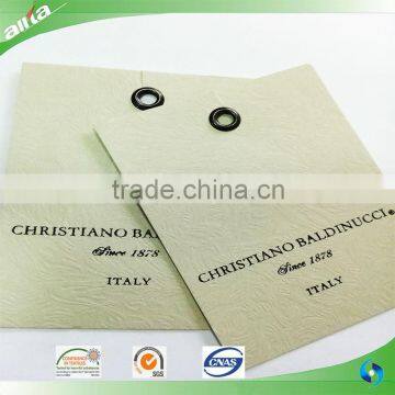 Allta Group OEM Professional Quality Cheap Clothing Printed Paper Hangtag, Simple Style Fashion Tags for Women Clothes Dresses photo-2