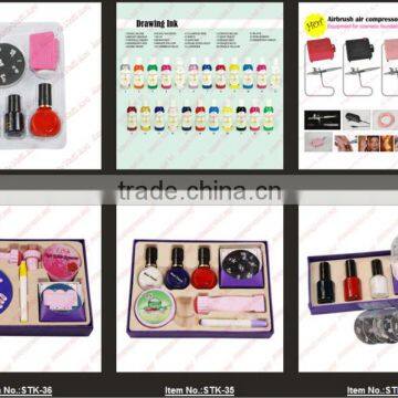 2014 !!! New DIY Design Kit Professional Nail Art Stamp kits Nail Stamping Polish Design Kit Set Decoration[200413 ]