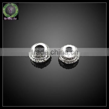 fashion big hole beads, crystal with green and white, white and yellow crystals with each other ,african beads jewelry