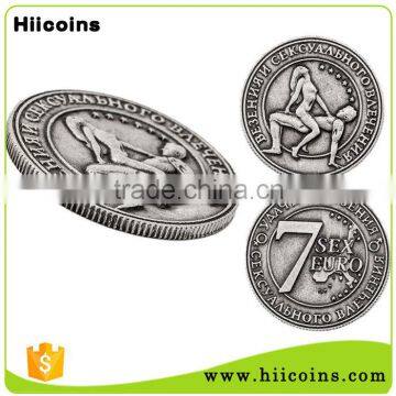 Wholesale Custom Sex Europe Regional Feature Antique silver Coin for Sale