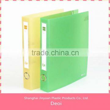 Deoi OEM factory customized PP/PVC/PET durable stationery plastic clip file binder