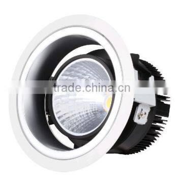 50W LED down lights 6 inch COB LED down light with tilt function