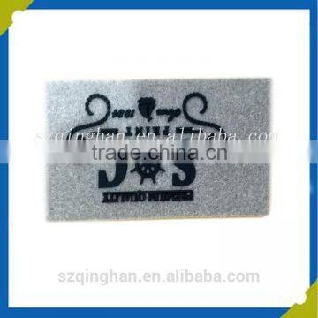 2016 latest custom clothers main labels silicon heat transfer embossed silicone heat -transfer labels with pyrography