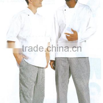 high quality white chef cooking uniform with cheap price