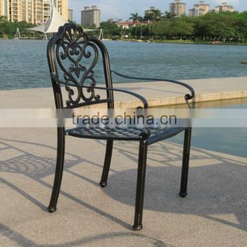 American French Style cast iron metal Aluminum Dining garden chair