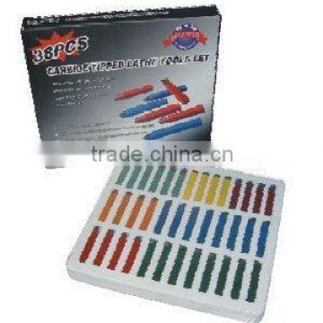 38PCS INCH SIZE BRAZED CARBIDE TIPPED TOOL SET