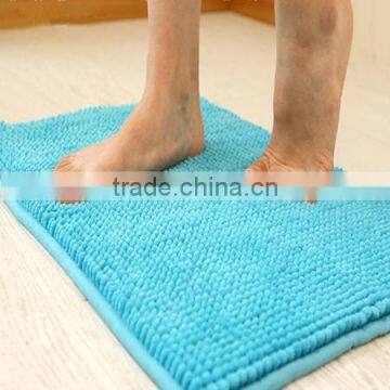 Polyester Waterproof Chenille Bathroom Floor Mat