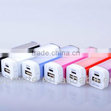 USB Portable Power Tube Bank External Battery Pack Charger Universal 2200 mAh