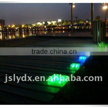 Solar LED Brick light, lighting glass, solar garden light