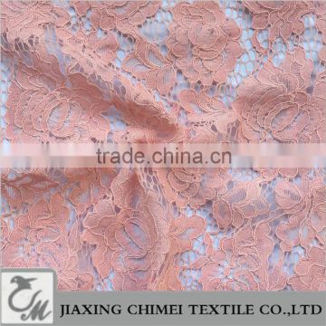 cording embroidery pink lace fabric